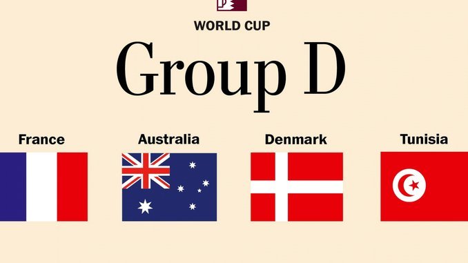 世界杯D组积分榜：美国澳大利亚同积3分，土耳其巴拉圭积0分